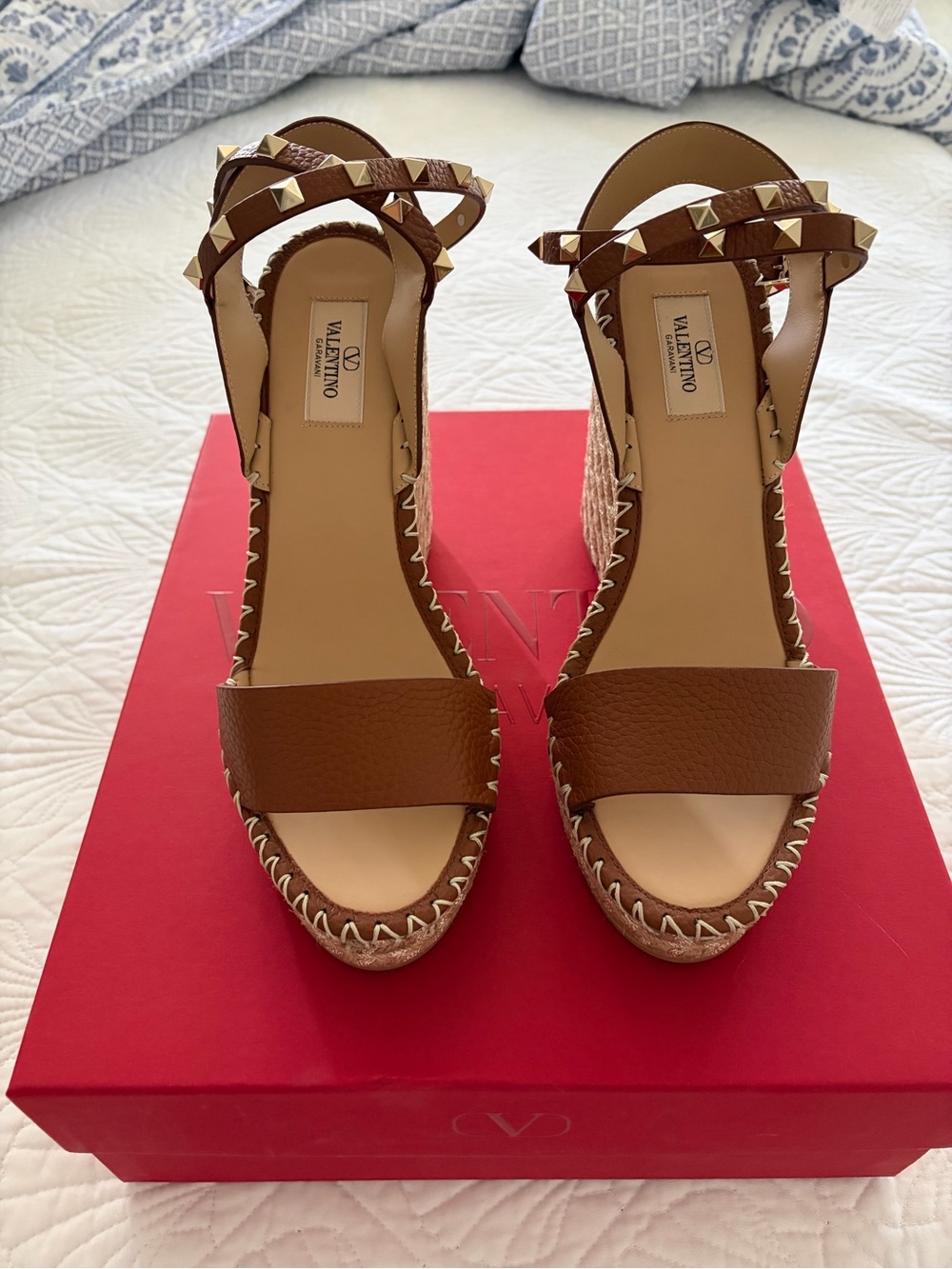Valentino rock Stud, wedge espadrilla